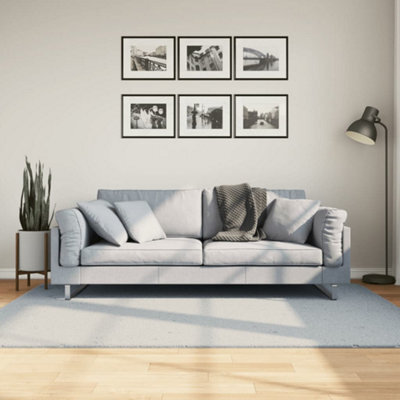 Walplus Rug Huarte Short Pile Soft And Washable Blue 140X200 Cm - image 1