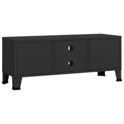 Berkfield Industrial Tv Cabinet Black 105X35X42 Cm Metal - thumbnail 5