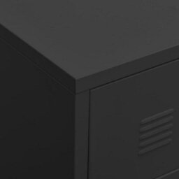 Berkfield Industrial Tv Cabinet Black 105X35X42 Cm Metal - thumbnail 7