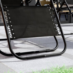 Lassic Garden Vida Black Sun Lounger Ukfr Zero Gravity Chair Set Of 2 - thumbnail 4