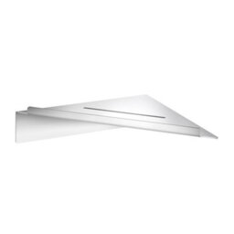 Smedbo Chrome Steel Corner Shower Shelf Bathroom Storage Organiser - thumbnail 1