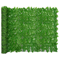 Berkfield Balcony Screen With Green Leaves 300X150 Cm - thumbnail 1