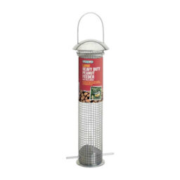 Gardman Heavy Duty Peanut Feeder Large Metal Hanging Bird Nut Feeder Easy Fill & Clean Outdoor Design - thumbnail 1