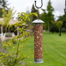 Gardman Heavy Duty Peanut Feeder Large Metal Hanging Bird Nut Feeder Easy Fill & Clean Outdoor Design - thumbnail 2