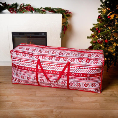 OHS Storage Bag Christmas Tree Bauble Decorations Organiser Nordic Xmas Gift Wrap - image 1