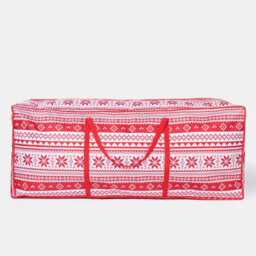 OHS Storage Bag Christmas Tree Bauble Decorations Organiser Nordic Xmas Gift Wrap - thumbnail 3