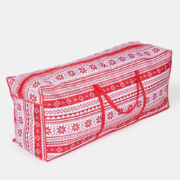 OHS Storage Bag Christmas Tree Bauble Decorations Organiser Nordic Xmas Gift Wrap - thumbnail 4