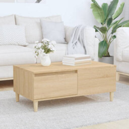 Berkfield Durable Coffee Table Sonoma Oak 90X50X36.5 Cm Engineered Wood - thumbnail 2