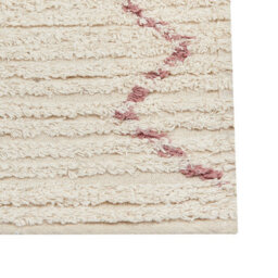 Beliani Beige Cotton Rug 160 X 230 Cm - Hand-Tufted Geometric Low Pile For Living Room - thumbnail 6