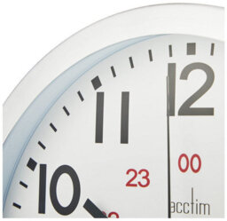 Acctim 74457 Century Radio Controlled Wall Clock, Aluminium, White - thumbnail 3
