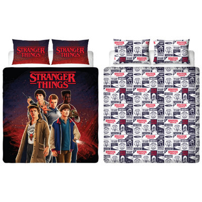 Stranger Things Flames Double Duvet Cover