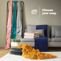 Livivo King Fleece Blanket In Blush Colour - thumbnail 8