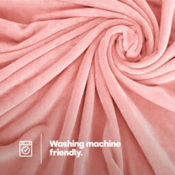 Livivo King Fleece Blanket In Blush Colour - thumbnail 3