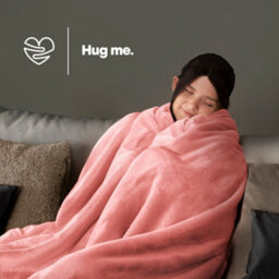 Livivo King Fleece Blanket In Blush Colour - thumbnail 4