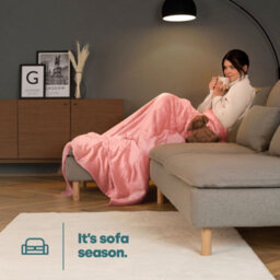Livivo King Fleece Blanket In Blush Colour - thumbnail 6