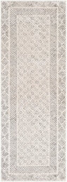 Livabliss Bahar-Geometric Grey Beige Global Living Dining Bedroom Rug 80 X 220 Cm Easy Care, Non Shedding - thumbnail 1