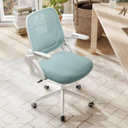 Gainoom Blue Office Chair Swivel Mesh Desk Chair Adjustable Height - thumbnail 4