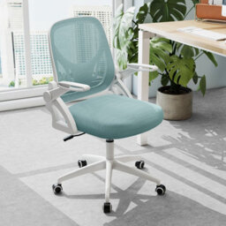 Gainoom Blue Office Chair Swivel Mesh Desk Chair Adjustable Height - thumbnail 3