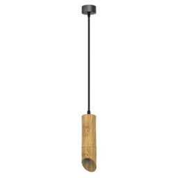Led Pendant Gu10 Base Bamboo Tube Cylinder Contemporary Ceiling Light
