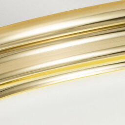 Luminosa Lighting Elstead Brompton Decorative Flush Ceiling Light Polished Brass, Ip44 - thumbnail 4
