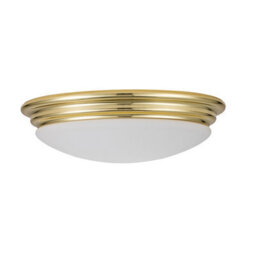 Luminosa Lighting Elstead Brompton Decorative Flush Ceiling Light Polished Brass, Ip44 - thumbnail 2
