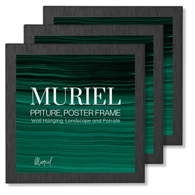 Black Picture Frame Photo Frame Perspex Sheet For Wall Or Table, Landscape Portrait Orientation 12.7 X 12.7 Cm - image 1