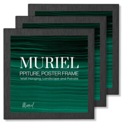 Black Picture Frame Photo Frame Perspex Sheet For Wall Or Table, Landscape Portrait Orientation 12.7 X 12.7 Cm - thumbnail 1