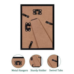 Black Picture Frame Photo Frame Perspex Sheet For Wall Or Table, Landscape Portrait Orientation 12.7 X 12.7 Cm - thumbnail 4