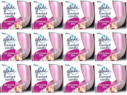 Glade Scented Candle, Air Freshener Candle 120 G Relaxing Zen (Pack Of 12) - thumbnail 1