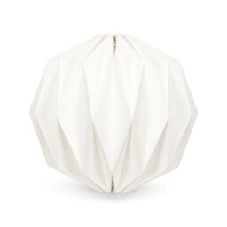 Valuelights Astrid Easy Fit White Origami Paper Fold Ceiling Light Shade (D)28Cm - thumbnail 1