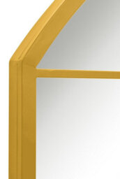 Mirroroutlet The Arcus Gold Metal Framed Window Arched Wall Or Mantle Mirror 174Cm X 85Cm - thumbnail 5