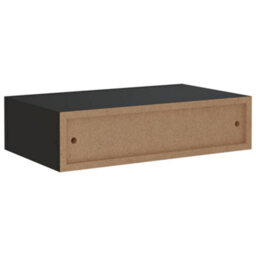 Berkfield Wall-Mounted Drawer Shelves 2 Pcs Black 40X23.5X10Cm Mdf - thumbnail 8
