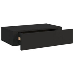 Berkfield Wall-Mounted Drawer Shelves 2 Pcs Black 40X23.5X10Cm Mdf - thumbnail 7