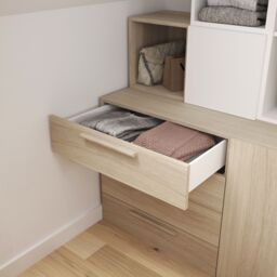 GoodHome Atomia Modular Matt Oak Effect Slab Large External Drawer (H)185mm (W)747mm (D)500mm, Set Of 2 - thumbnail 4