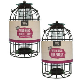 STAR SUPPLIES Weather Resistant Nut Feeder Metal Bird Hanging Cage - thumbnail 3
