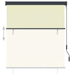 Berkfield Outdoor Roller Blind 140X250 Cm Cream - thumbnail 3