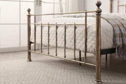 Harpenden Brushed Gold King Size Metal Bed Frame 5Ft - thumbnail 9