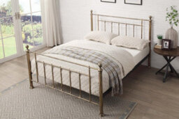Harpenden Brushed Gold King Size Metal Bed Frame 5Ft - thumbnail 7