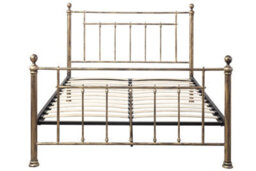 Harpenden Brushed Gold King Size Metal Bed Frame 5Ft - thumbnail 5