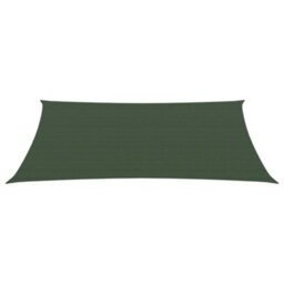 Berkfield Sunshade Sail 160 G/m2 Dark Green 3.5X4.5 M Hdpe - thumbnail 2