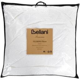 Wyld And Coco White Duck Down And Feather Pillow Set 2X 80 X 80 Cm High-Loft Soft Support - thumbnail 6