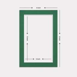 Ak Frames 6X4 Emerald Picture Mounts To Fit 5X3 Aperture Size - Mount Board Only (No Frame Included) - thumbnail 3