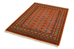 Floral Rust Traditional Wool Bordered Handmade Rug For Living Room Bedroom & Dining Room-180Cm X 270Cm - thumbnail 3
