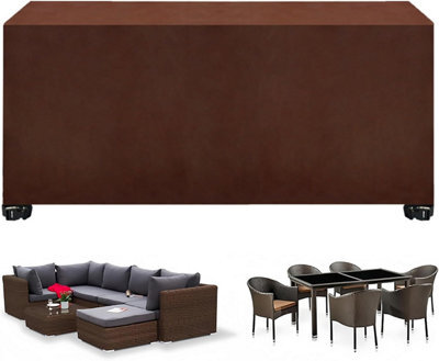 Waterproof Protective Cover For Garden Furniture, 87 X 77 Cm, Ideal Sofa, Chair, Table, Brown - image 1