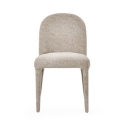 Oakham Islington Premium Beige Chenille Upholstered Dining Chairs - Set Of 2 - thumbnail 3