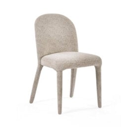 Oakham Islington Premium Beige Chenille Upholstered Dining Chairs - Set Of 2 - thumbnail 2