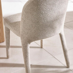 Oakham Islington Premium Beige Chenille Upholstered Dining Chairs - Set Of 2 - thumbnail 6