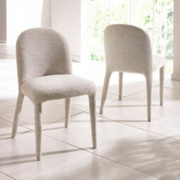 Oakham Islington Premium Beige Chenille Upholstered Dining Chairs - Set Of 2 - thumbnail 5