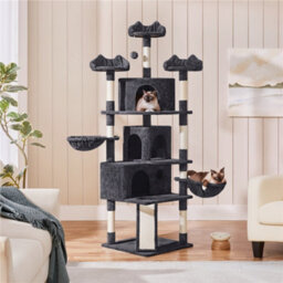 Yaheetech Black Large Cat Tree With Dangling Ball And Scratching Posts - thumbnail 1