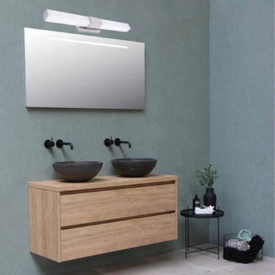 CGC Lighting Amber - Cgc Led Chrome Ip44 Indoor Bathroom Over Mirror Wall Light 12W - image 1